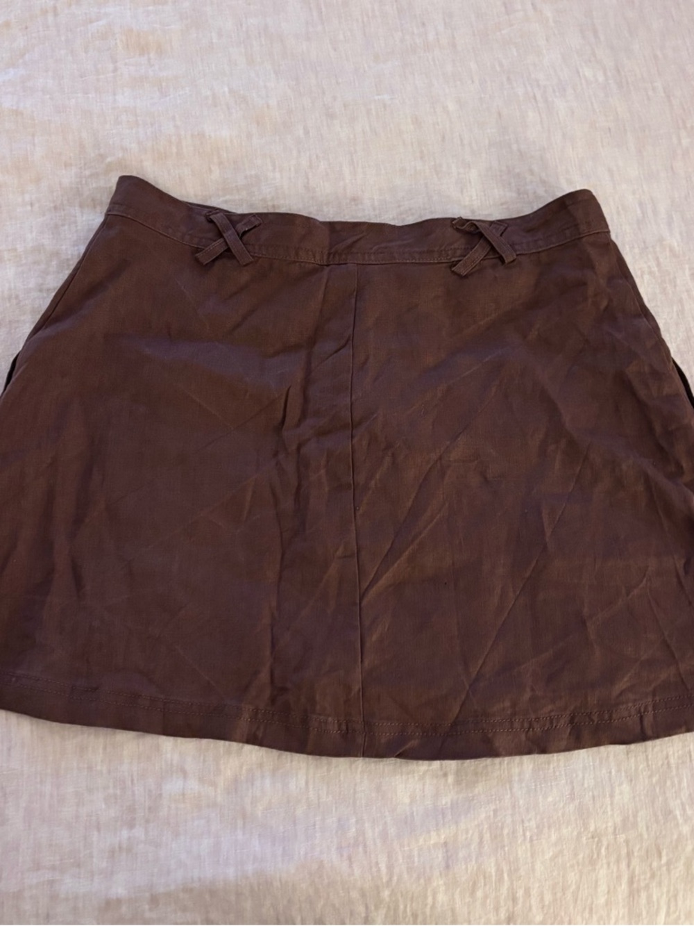 Reformation Etta Linen Skirt in Brown - Picture 4 of 5